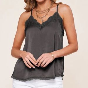 Lace cami with adjustable straps